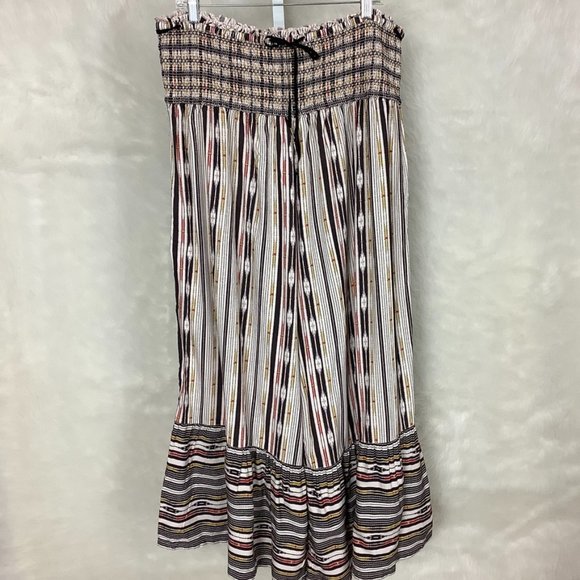 Anthropologie Pants - Anthropologie Maeve Smocked Waist Tribal Wide Leg Pants NWT